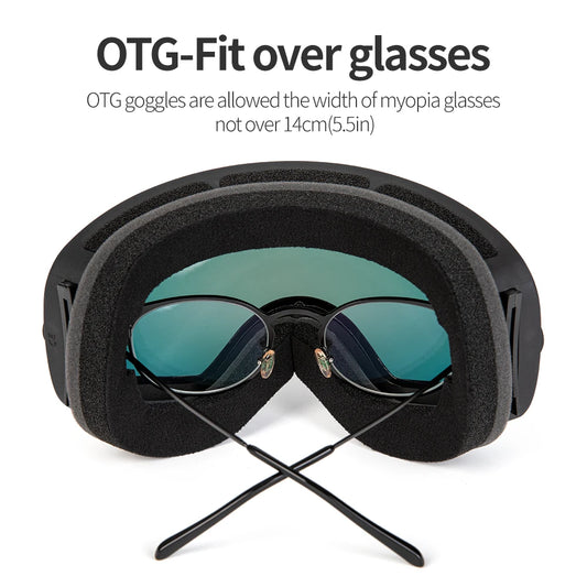 COPOZZ Pro Ski Goggles - Anti-Fog UV400 (Red)