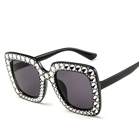 Shining Diamond Square Sunglasses | Women | UV400 Mirror Flash Shades