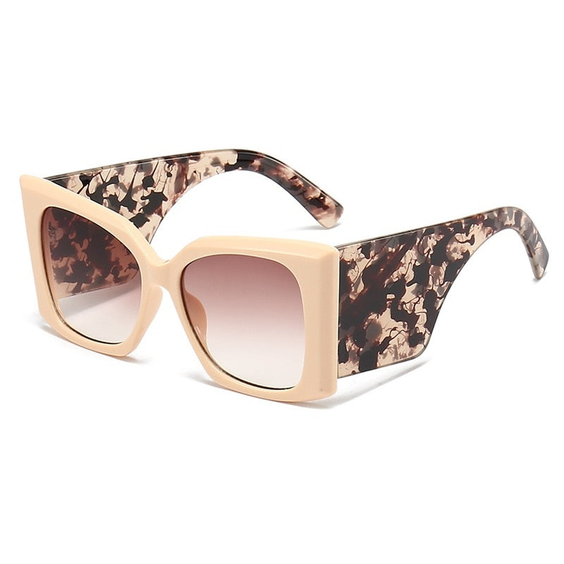 Women Oversize Square Sunglasses Men Wide Glasses Legs Travel Male Shades Female Gafas Oculos Retro Brand Designer Luxury UV400