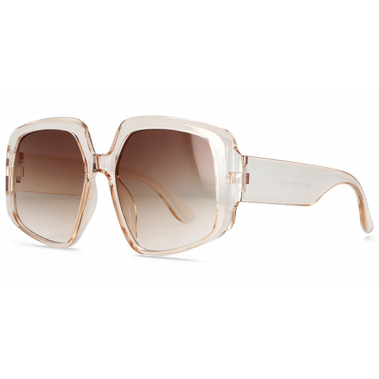 Oversized Oval Goggle Sunglasses | Women & Men | UV400 Vintage Big Frame Fashion Shades