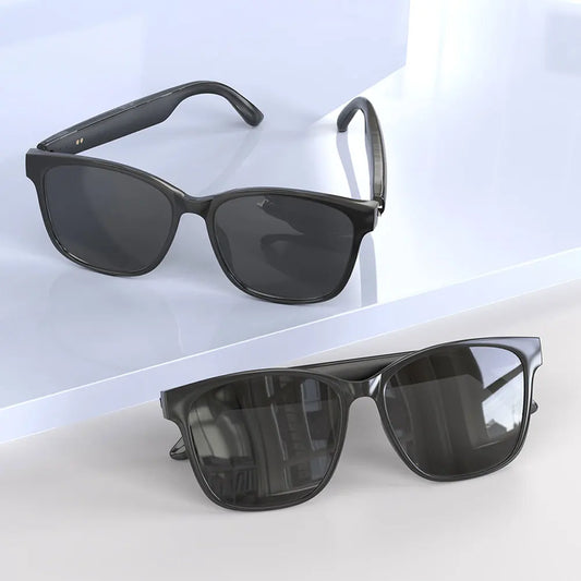 Shunmaii AI Smart Glasses | 75-Language Translation, Bluetooth 5.4 & Open-Ear Audio