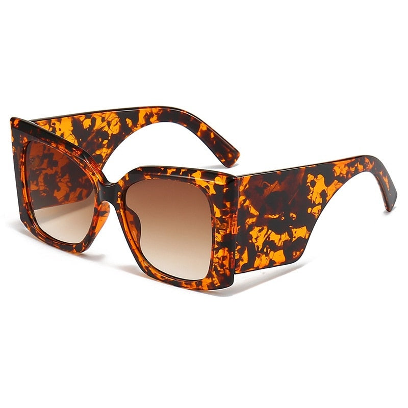 Women Oversize Square Sunglasses Men Wide Glasses Legs Travel Male Shades Female Gafas Oculos Retro Brand Designer Luxury UV400