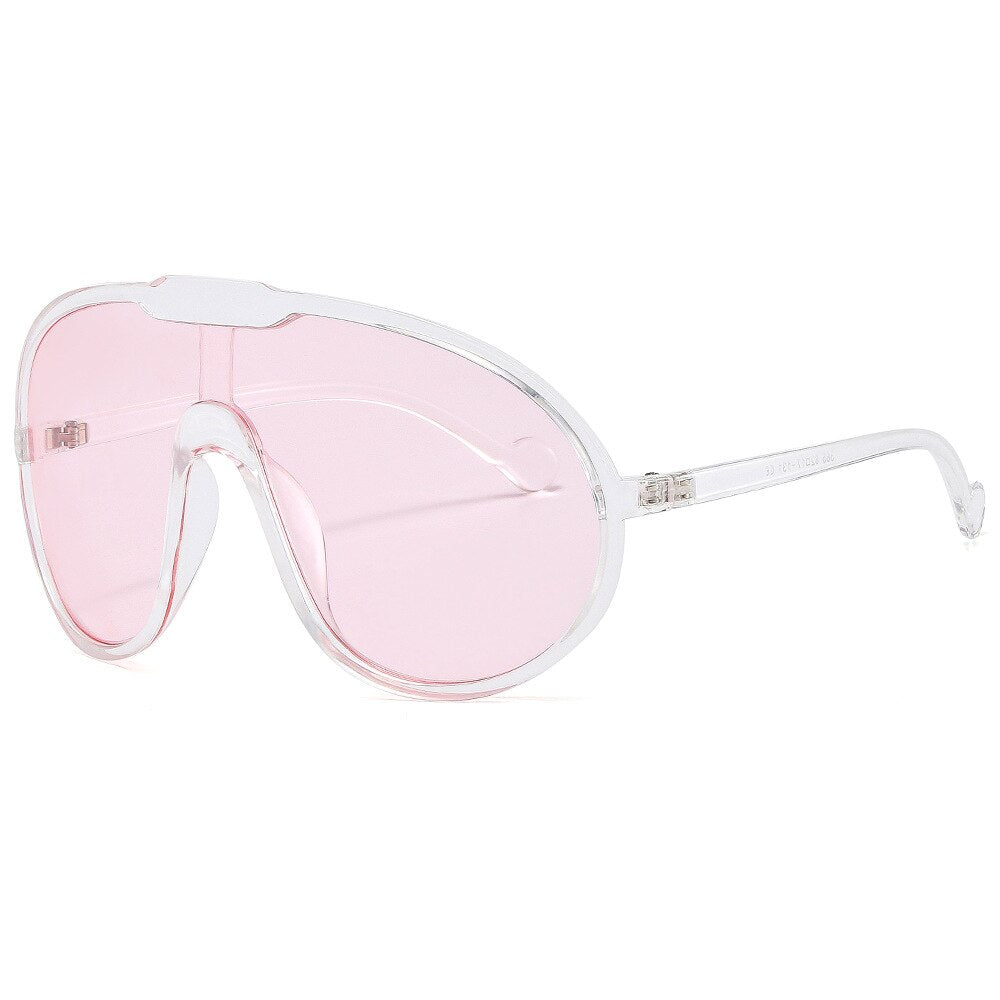 Oversized One Piece Sunglasses Goggle Women Men Brand Designer Shield Sun Glasses Vintage Punk Windproof Eyeglasses Shades UV400