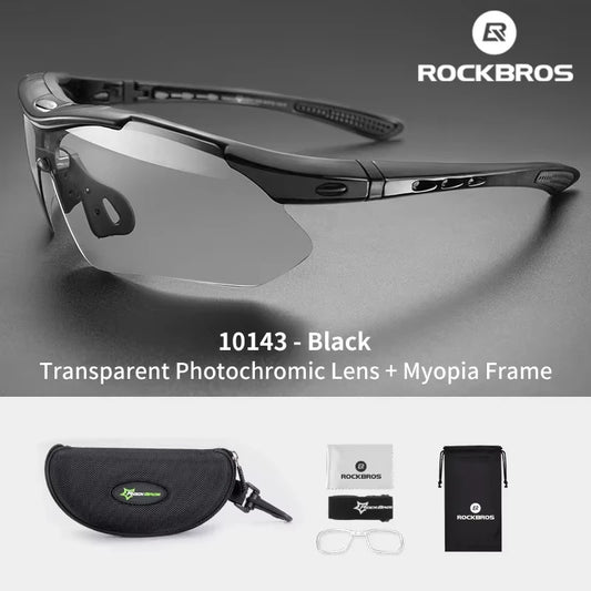 ROCKBROS Cycling Photochromic Glasses UV400 Bicycle Glasses Eyewear Ultralight MTB Sunglasses Fishing Bike Glasses Equipment