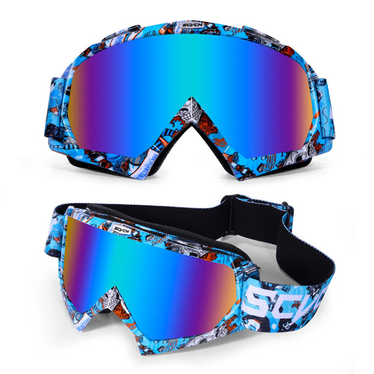 SCVCN Motorcycle Glasses Motorcycle Riding Masks Ski Goggles UV400 Racing Equipment Eyewear Outdoor Sports Cycling Accessories