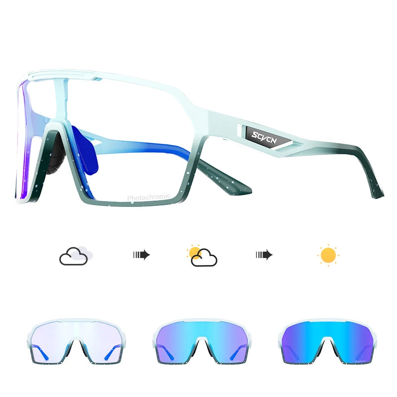 SCVCN Fashion Polarized Sunglasses Cycling Glasses for Men Mountain Bike Eyewear Baseball Sports Goggles Skating Sun Glasses