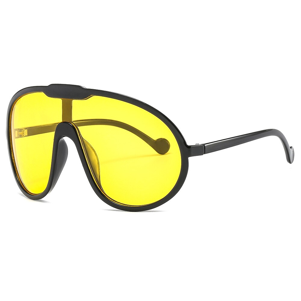 Oversized One Piece Sunglasses Goggle Women Men Brand Designer Shield Sun Glasses Vintage Punk Windproof Eyeglasses Shades UV400