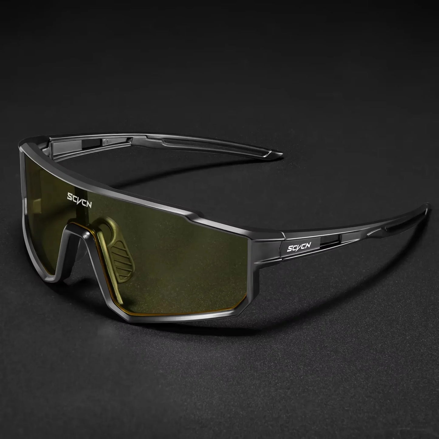 SCVCN UV400 Cycling Glasses Sunglasses for Men Sports Bike Bicycle Hiking Camping Golf Protection Glasses Women Baseball Fashion