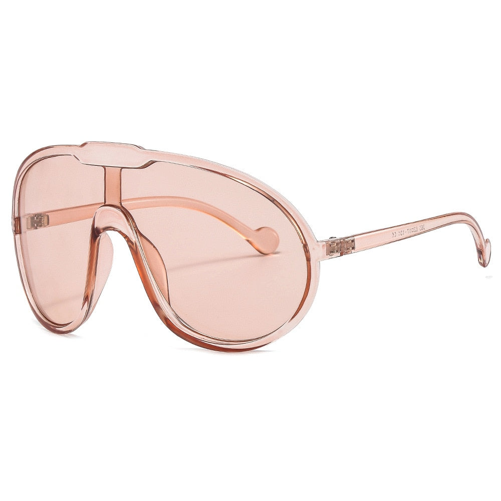 Oversized One Piece Sunglasses Goggle Women Men Brand Designer Shield Sun Glasses Vintage Punk Windproof Eyeglasses Shades UV400