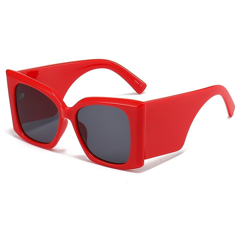 Women Oversize Square Sunglasses Men Wide Glasses Legs Travel Male Shades Female Gafas Oculos Retro Brand Designer Luxury UV400