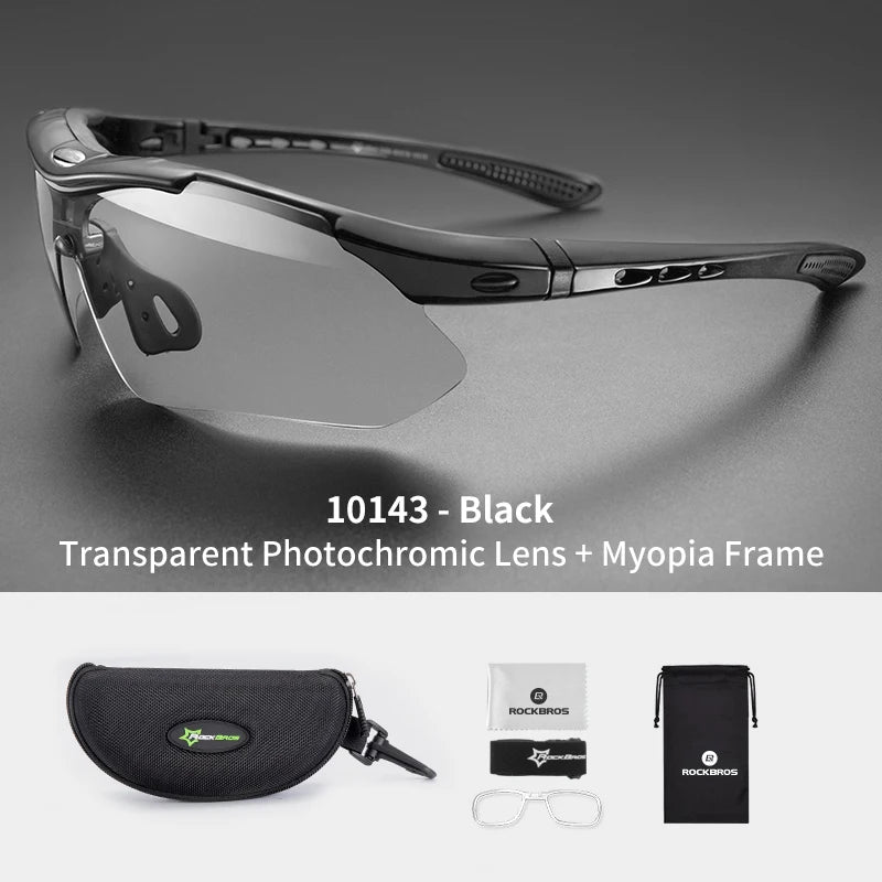 ROCKBROS Cycling Photochromic Glasses UV400 Bicycle Glasses Eyewear Ultralight MTB Sunglasses Fishing Bike Glasses Equipment