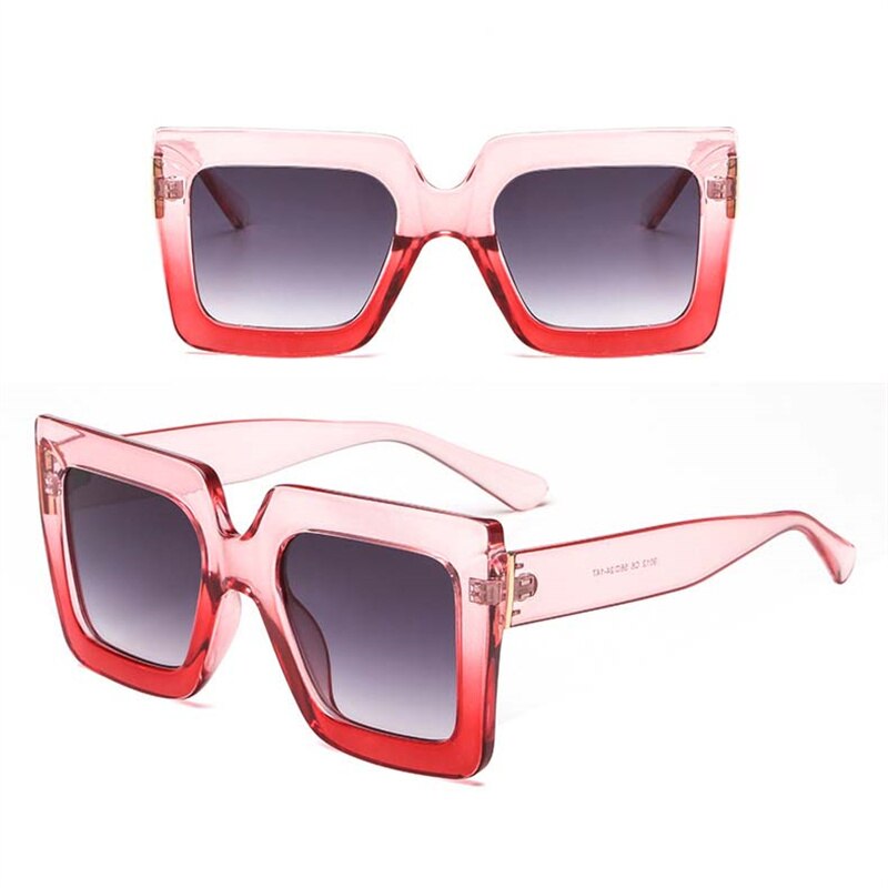 Fashion Square Crystal Diamond Sunglasses for Women 2023 New Luxury Brand Designer Big Frame Unique Gradient Black Sun Glasses