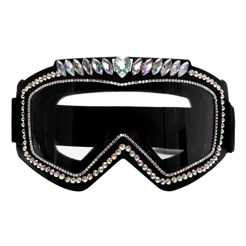 Luxury Steampunk Diamond Sunglasses Goggles Women Men Oversized Punk Rhinestone Sun Glasses Female Sports Bicycle Eyewear Shades
