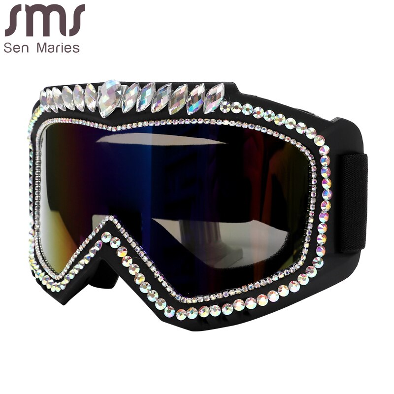 Luxury Steampunk Diamond Sunglasses Goggles Women Men Oversized Punk Rhinestone Sun Glasses Female Sports Bicycle Eyewear Shades