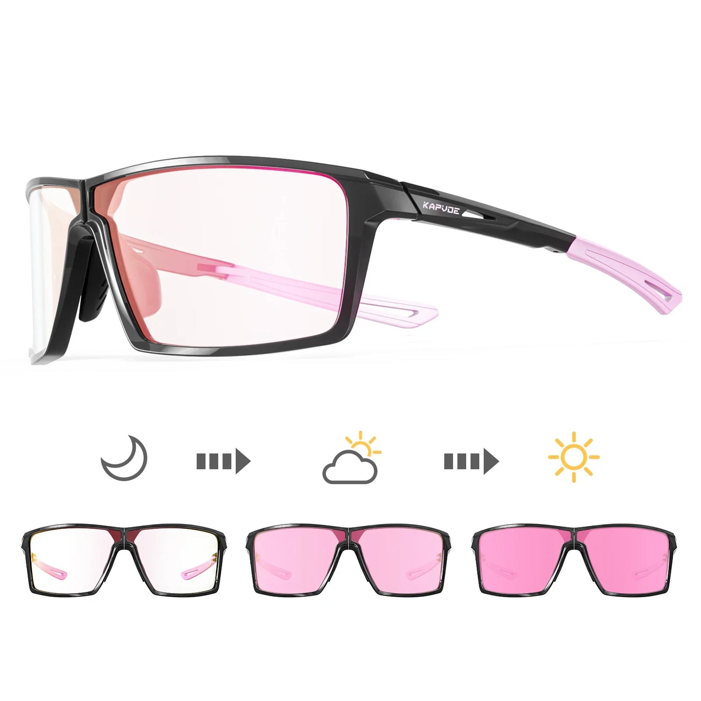 Kapvoe Folding Sunglasses Polarized Colored Multi Portable Cycling Glasses UV400 Light Weight Runing Hiking Baseball Glasses