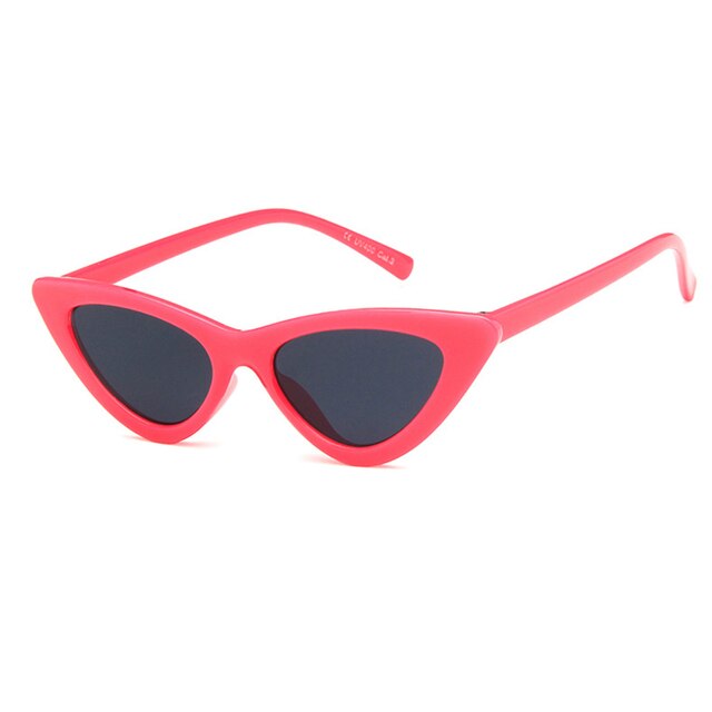 1PC Cat Eye Kids Sunglasses Fashion Brand Child Sun Glasses Anti-uv Baby Sun-shading Girl Boy Sunglass Plastic Goggles Outdoor