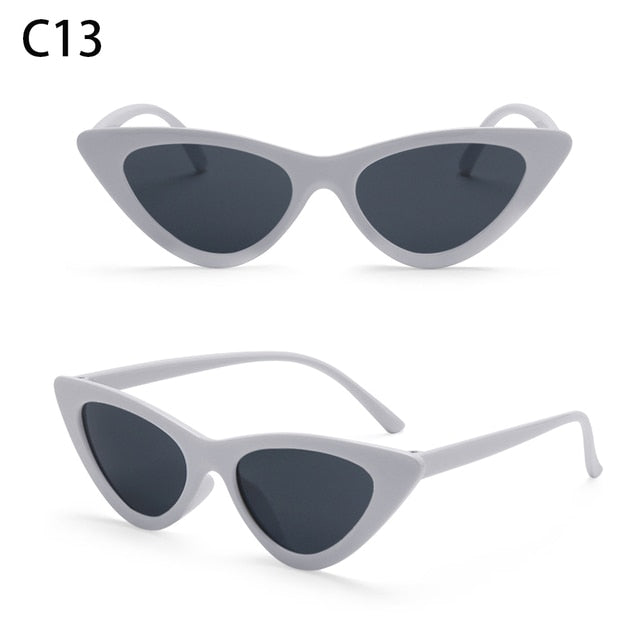 1PC Sexy Cat Eye Triangle Sunglasses Retro Female Eyewear UV400 Sun Glasses Polarized Streetwear Trending Fashion Ladies Glasse