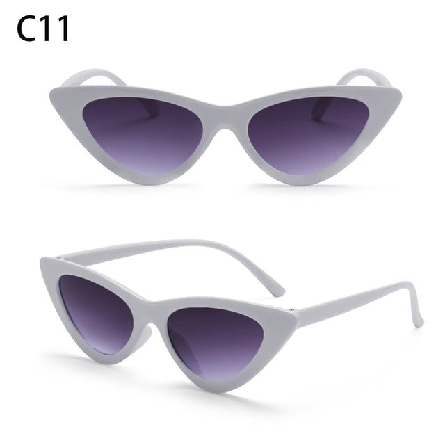 1PC Sexy Cat Eye Triangle Sunglasses Retro Female Eyewear UV400 Sun Glasses Polarized Streetwear Trending Fashion Ladies Glasse