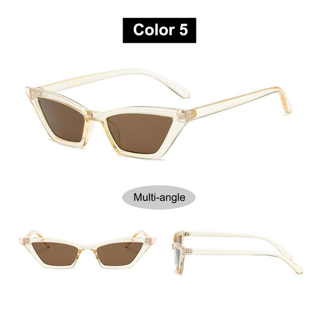 1PC Sexy Cat Eye Triangle Sunglasses Retro Female Eyewear UV400 Sun Glasses Polarized Streetwear Trending Fashion Ladies Glasse