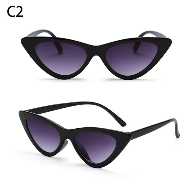 1PC Sexy Cat Eye Triangle Sunglasses Retro Female Eyewear UV400 Sun Glasses Polarized Streetwear Trending Fashion Ladies Glasse