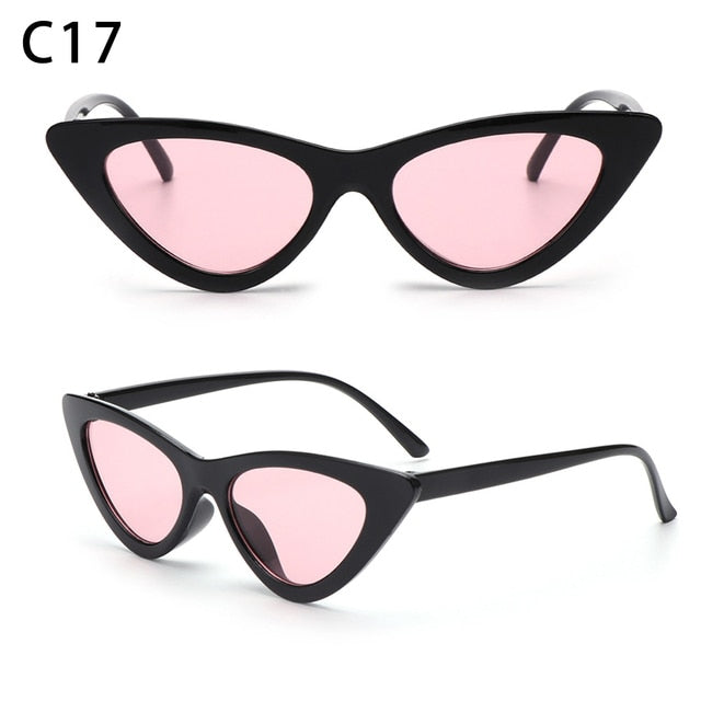 1PC Sexy Cat Eye Triangle Sunglasses Retro Female Eyewear UV400 Sun Glasses Polarized Streetwear Trending Fashion Ladies Glasse