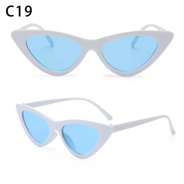 1PC Sexy Cat Eye Triangle Sunglasses Retro Female Eyewear UV400 Sun Glasses Polarized Streetwear Trending Fashion Ladies Glasse