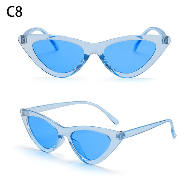 1PC Sexy Cat Eye Triangle Sunglasses Retro Female Eyewear UV400 Sun Glasses Polarized Streetwear Trending Fashion Ladies Glasse