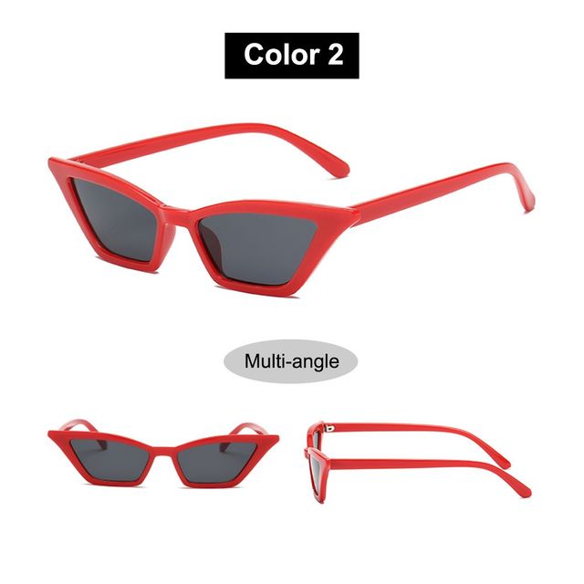 1PC Sexy Cat Eye Triangle Sunglasses Retro Female Eyewear UV400 Sun Glasses Polarized Streetwear Trending Fashion Ladies Glasse