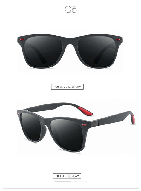 2020 Classic Square Polarized Sunglasses Men Women Brand Designer Vintage Driving Goggle Rivet Mirror Men Sunglasses Women UV400
