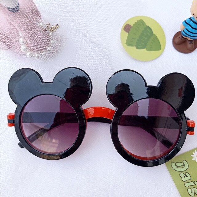 2021 Cartoon Lovely Kids Sunglasses Bear Shape Frame Girls Children Sun Glasses Round Street Beat Baby Boy Eyeglasses Cute Shade