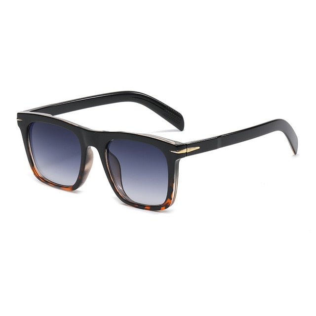 2022 Classic Men's Square Sunglasses Fashion Brand Designer Rivet Retro Women Sun Glasses UV400 Beckham Style Driver Eyewear