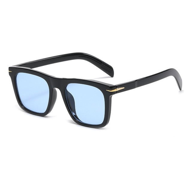 2022 Classic Men's Square Sunglasses Fashion Brand Designer Rivet Retro Women Sun Glasses UV400  Beckham Style Driver Eyewear