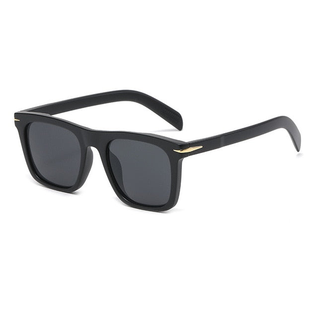 2022 Classic Men's Square Sunglasses Fashion Brand Designer Rivet Retro Women Sun Glasses UV400 Beckham Style Driver Eyewear