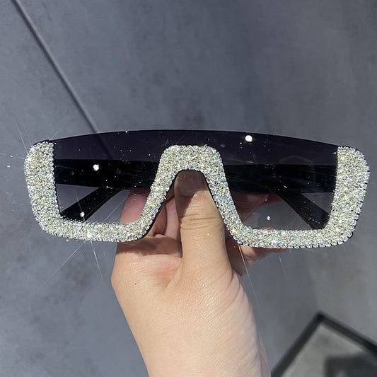 2022 Luxury Brand Designer Women Sunglasses One picece Haft Frame Vintage Classical Sun Glasses For Women Trend Style Eyewear