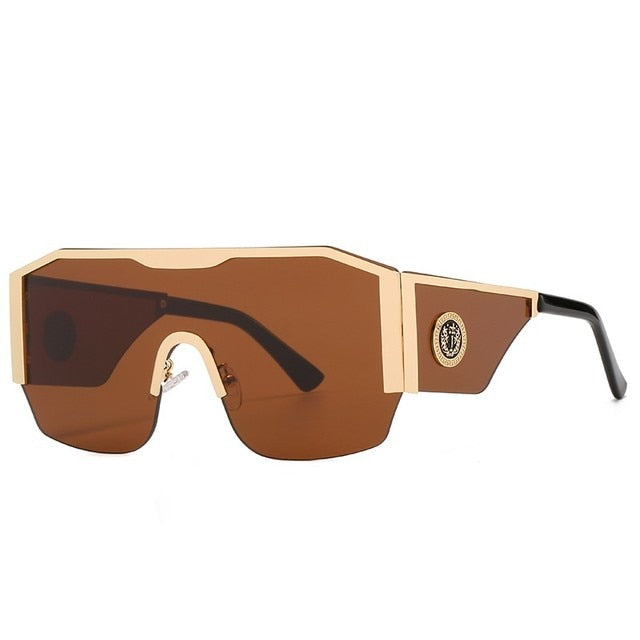2022 New Retro Double Bridges Men Sunglasses Fashion Black Clear Eyewear Trending Hollow Leopard Blue Sun Glasses Men Women Shad
