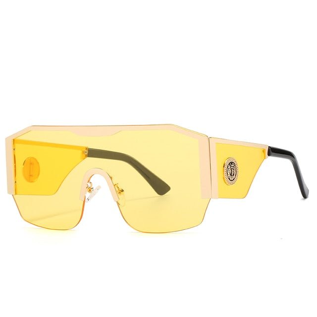 2022 New Retro Double Bridges Men Sunglasses Fashion Black Clear Eyewear Trending Hollow Leopard Blue Sun Glasses Men Women Shad