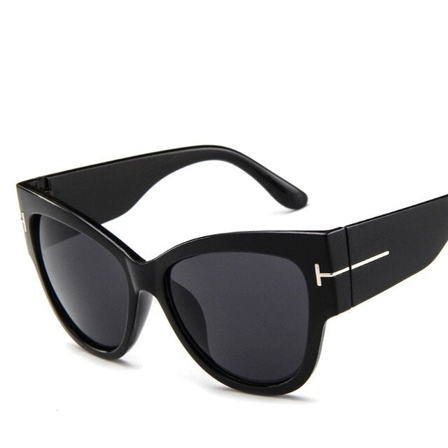 2022 New Tom Fashion Brand Designer Cat Eye Women Sunglasses Female Gradient Points Sun Glasses Big Oculos feminino de sol UV400