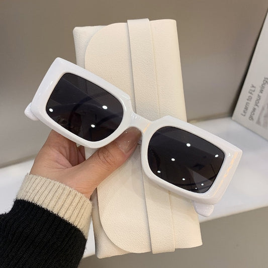 Vintage Square Sunglasses | Women & Men | UV400 Retro Hip-Hop Cool Popular Fashion Shades