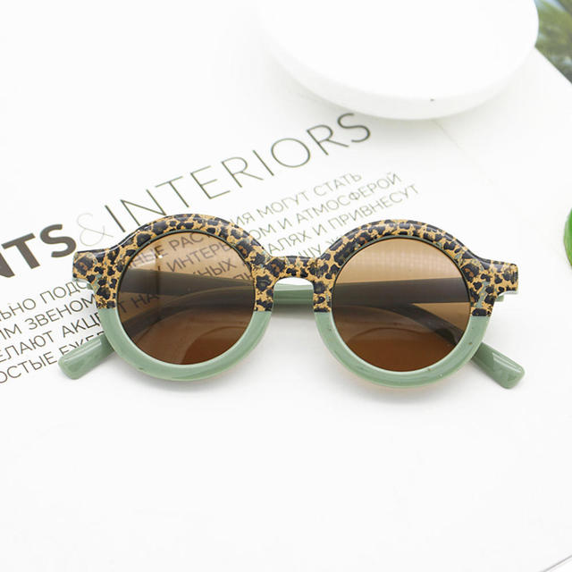 2023 New Fashion Children's Sunglasses Infant's Retro Solid Color Ultraviolet-proof Round Convenience Glasses Eyeglass For Kids