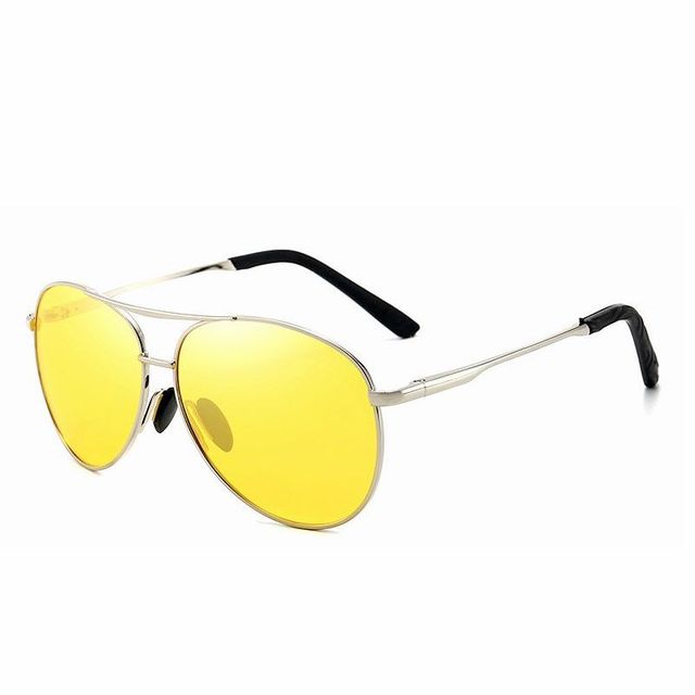 Aviation Metail Frame Polarized Sunglasses Men Color Changing Sun Glasses Pilot Male Day Night Vision Driving