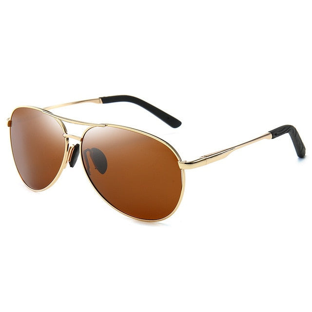 Aviation Metail Frame Polarized Sunglasses Men Color Changing Sun Glasses Pilot Male Day Night Vision Driving