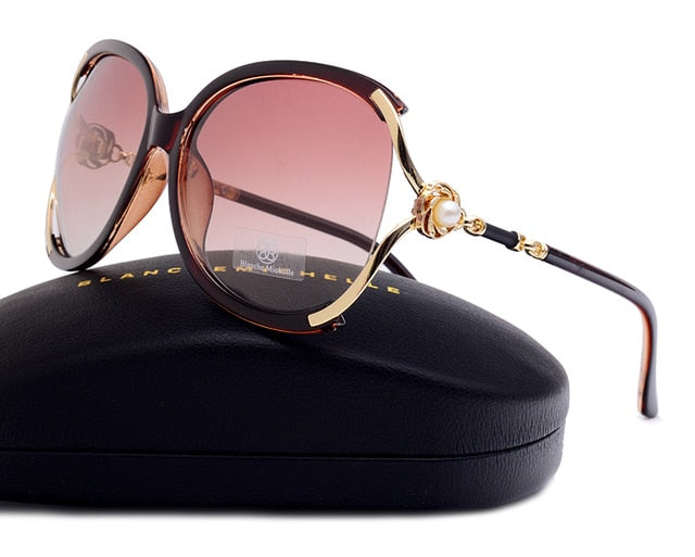 Blanche Michelle 2021 Women Sunglasses Polarized UV400 Brand Designer High Quality Gradient Sun Glasses Female oculos With Box