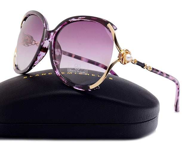 Blanche Michelle 2021 Women Sunglasses Polarized UV400 Brand Designer High Quality Gradient Sun Glasses Female oculos With Box