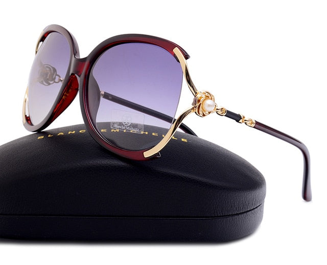 Blanche Michelle 2021 Women Sunglasses Polarized UV400 Brand Designer High Quality Gradient Sun Glasses Female oculos With Box