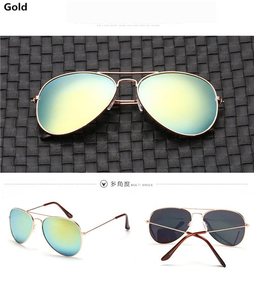 Blue pilot clear women luxury brand design eye sun glasses 2018 ladies vintage retro R3025 girls Aviation men sunglasses