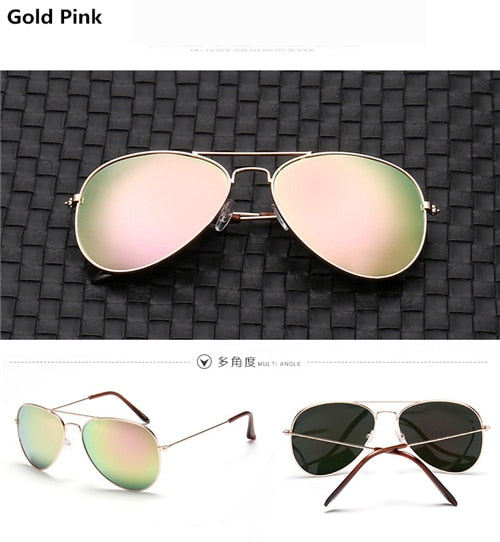 Blue pilot clear women luxury brand design eye sun glasses 2018 ladies vintage retro R3025 girls Aviation men sunglasses