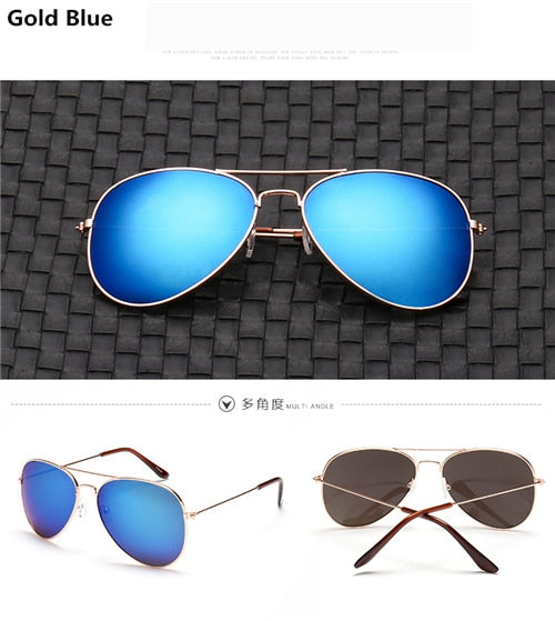 Blue pilot clear women luxury brand design eye sun glasses 2018 ladies vintage retro R3025 girls Aviation men sunglasses