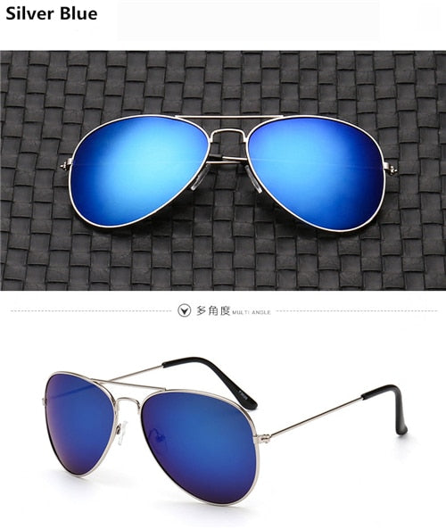 Blue pilot clear women luxury brand design eye sun glasses 2018 ladies vintage retro R3025 girls Aviation men sunglasses