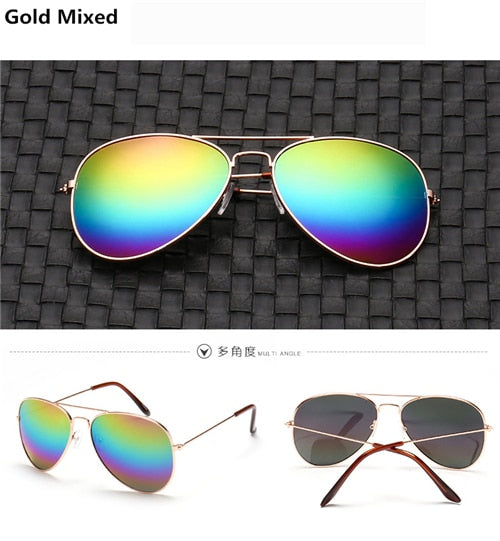 Blue pilot clear women luxury brand design eye sun glasses 2018 ladies vintage retro R3025 girls Aviation men sunglasses