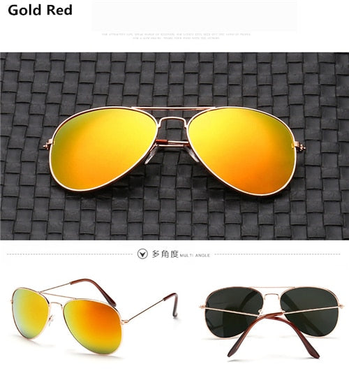 Blue Pilot Aviation Sunglasses | Women & Men | UV400 Clear Gradient Vintage Retro Luxury